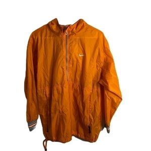 Vintage Nike Windbreaker Jacket Medium Orange Ringer Sleeve